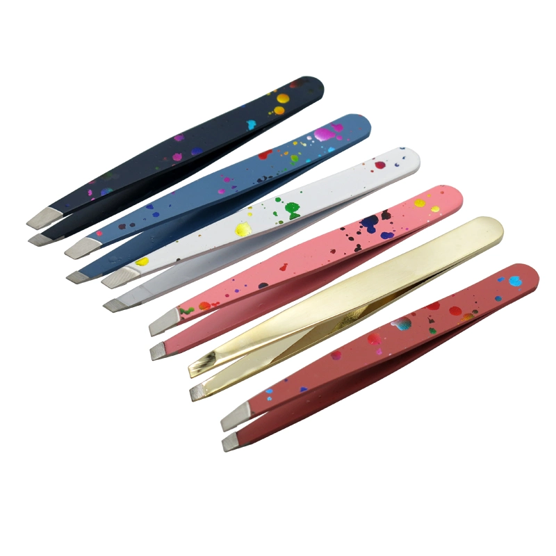 Make up Tools Sharp Slant Angled Tip Eyebrow Tweezers