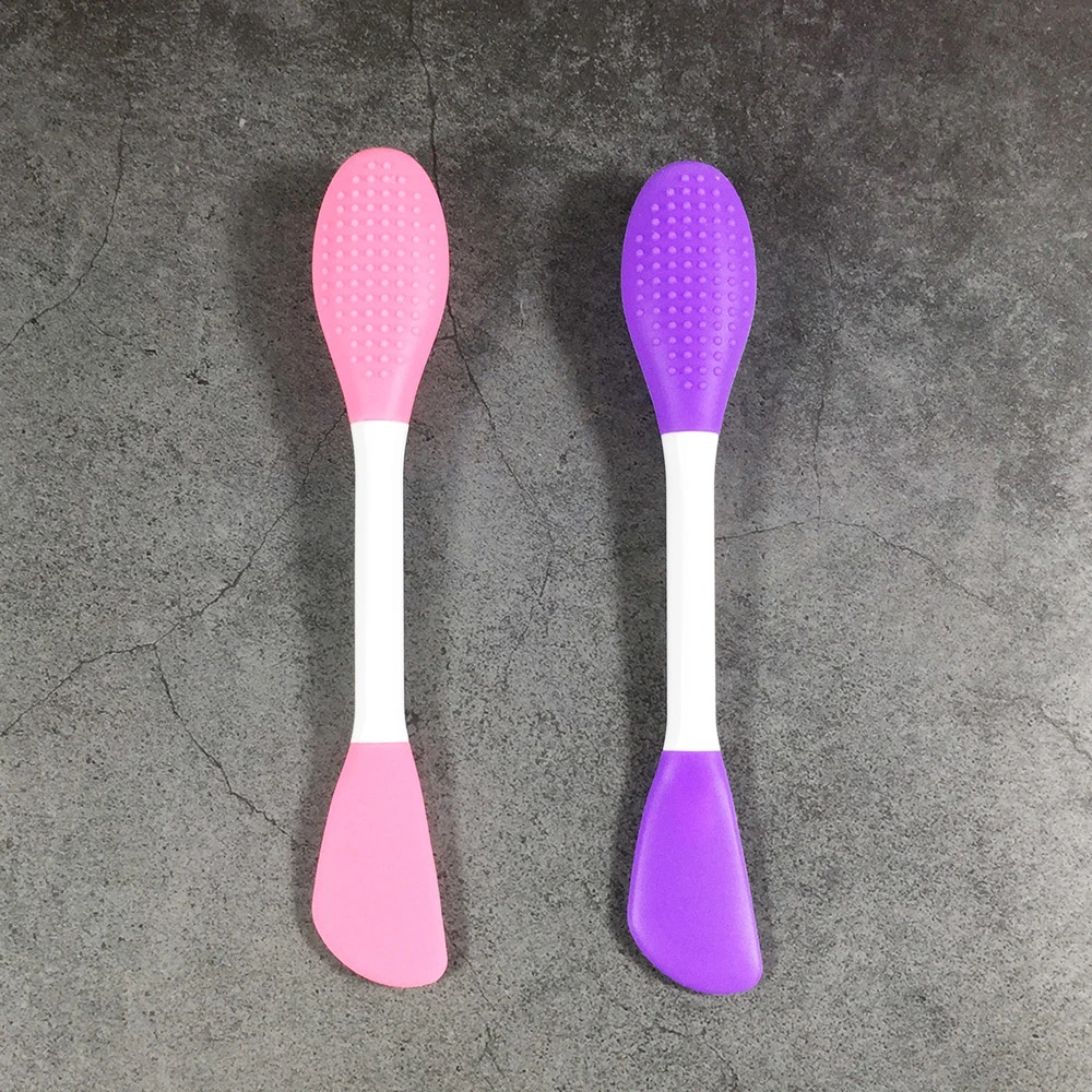 Double Head Silicone Facial Mask Brush Makeup Brush