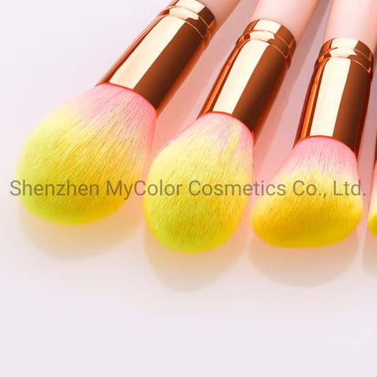 Strumenti per il trucco Set di pennelli per trucco morbido rosa baby Set di pennelli cosmetici con capelli sintetici